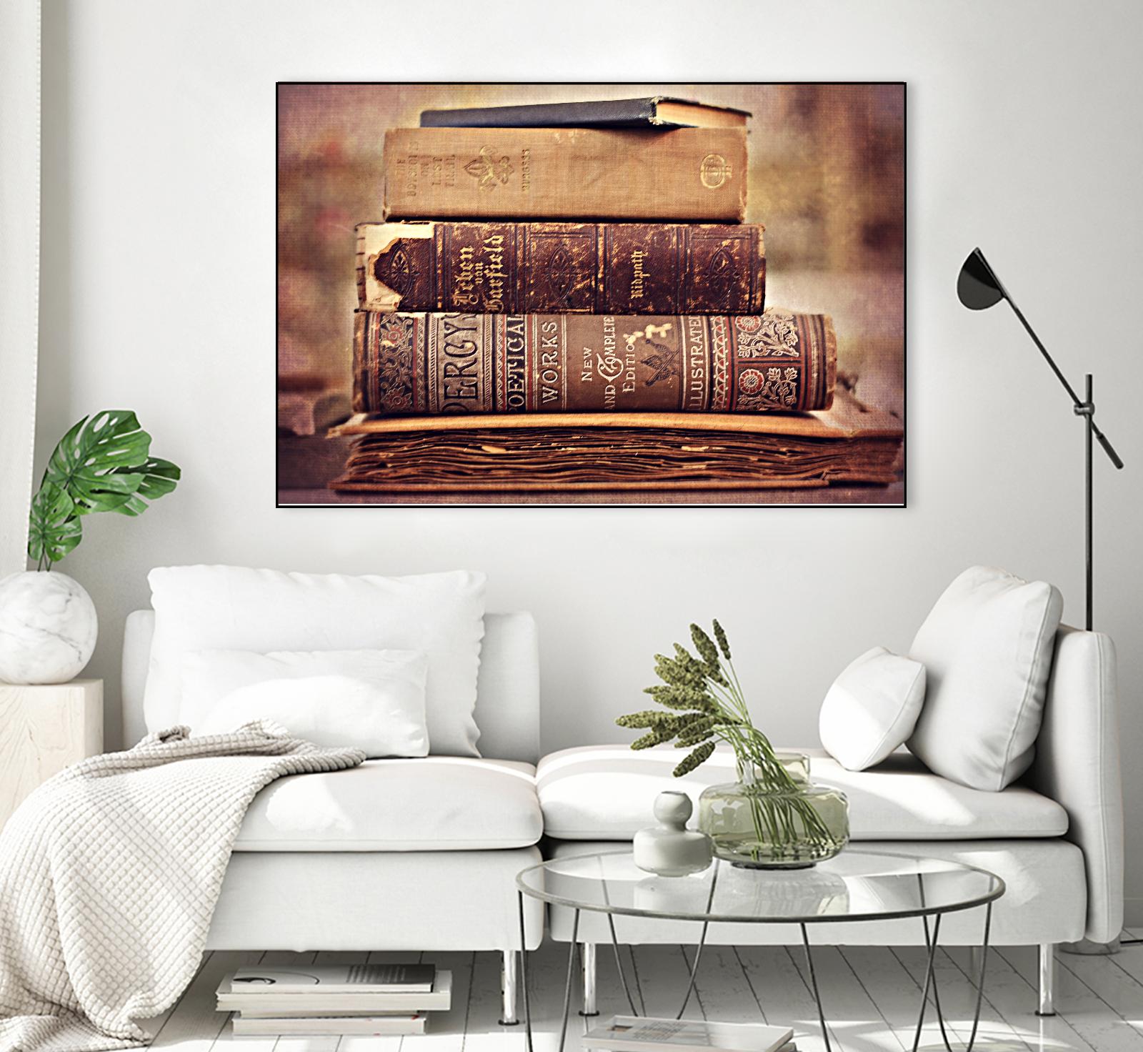 Vintage Book Collection IV by Sylvia Cook on GIANT ART - velvet leisure