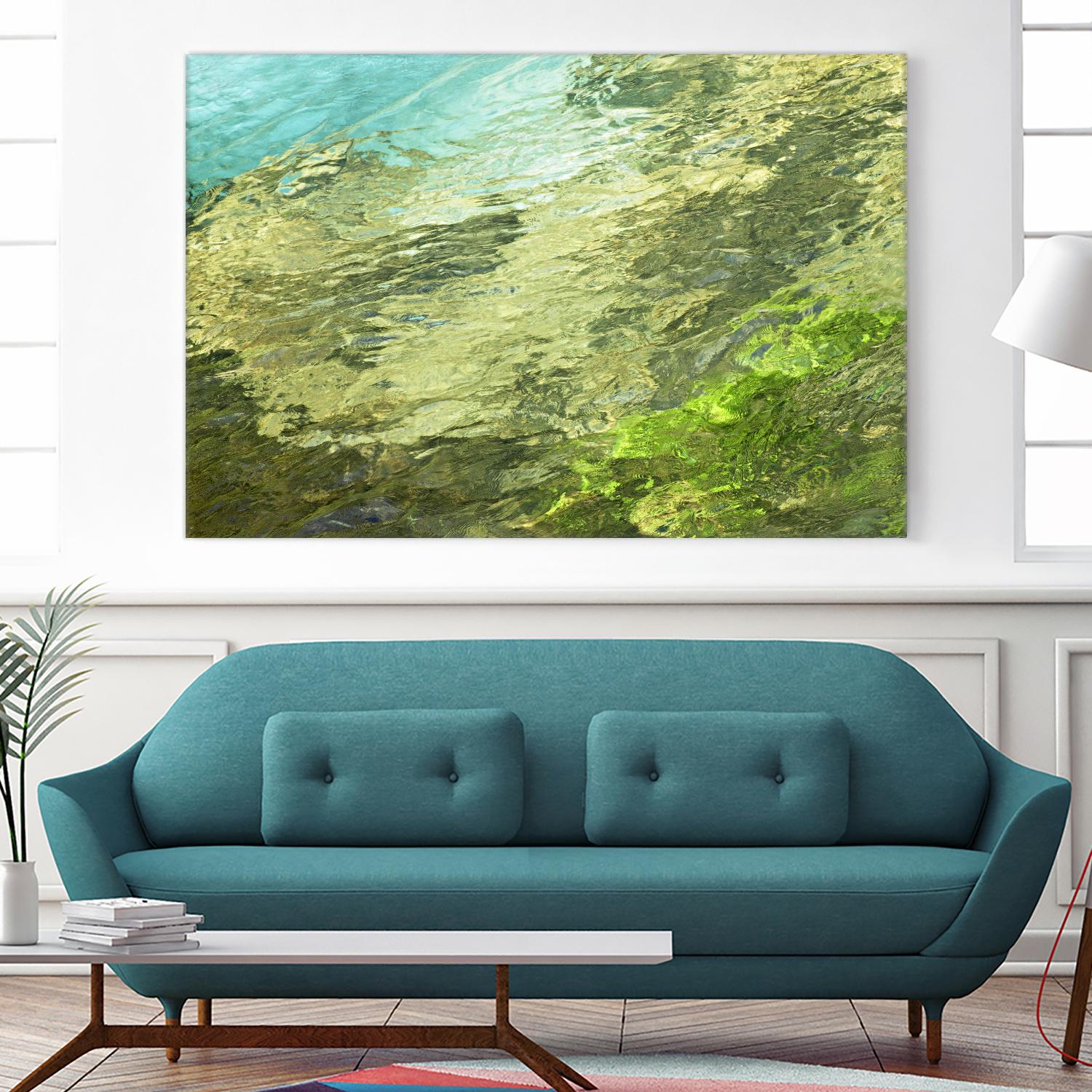 Fontaine Abstract III by Steven Crainford on GIANT ART - green abstract