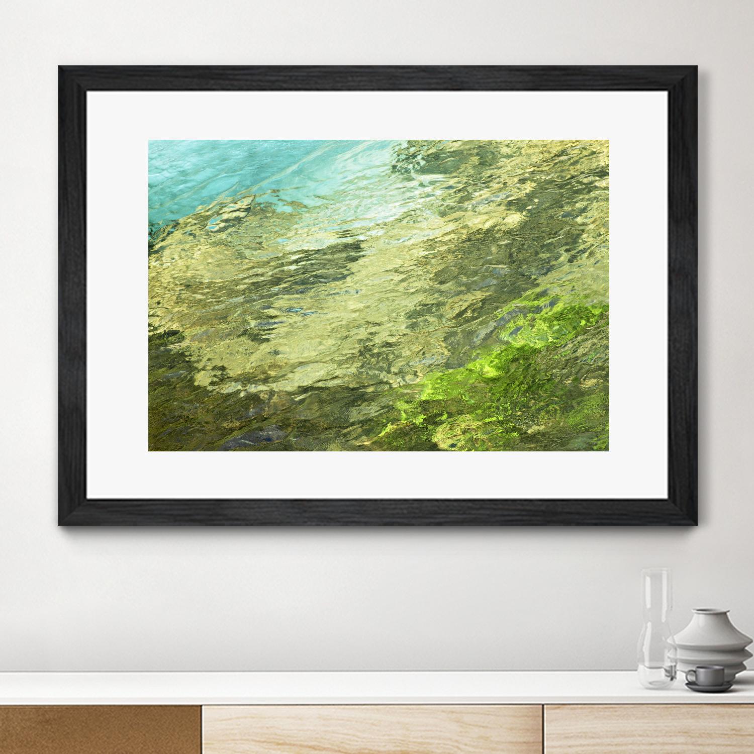 Fontaine Abstract III by Steven Crainford on GIANT ART - green abstract