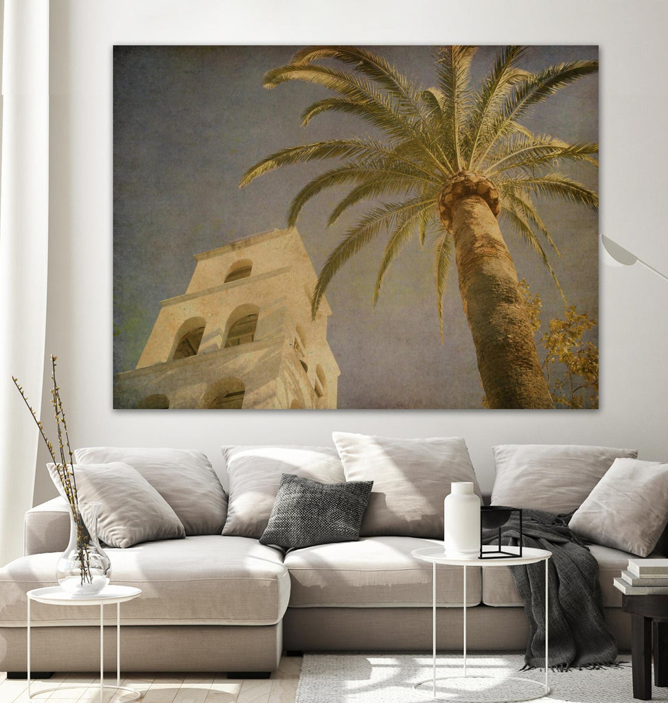 Vintage Palm II by Steve Silverman on GIANT ART - yellow tropical