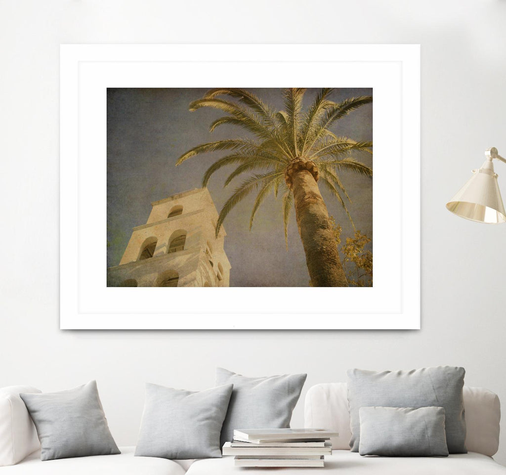 Vintage Palm II by Steve Silverman on GIANT ART - yellow tropical