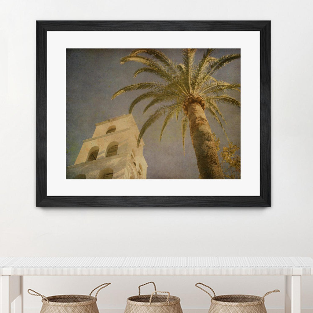 Vintage Palm II par Steve Silverman sur GIANT ART - jaune tropical