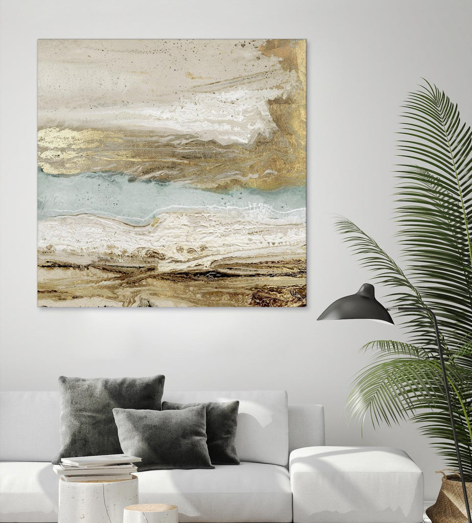 Playa Secreto II by Wendy Kroeker on GIANT ART - beige abstract