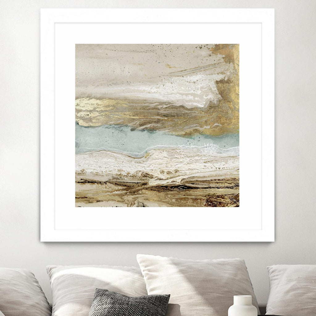 Playa Secreto II by Wendy Kroeker on GIANT ART - beige abstract