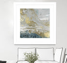 Playa Secreto III Indigo Version by Wendy Kroeker on GIANT ART - blue abstract