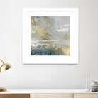 Playa Secreto III Indigo Version by Wendy Kroeker on GIANT ART - blue abstract