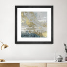 Playa Secreto III Indigo Version by Wendy Kroeker on GIANT ART - blue abstract