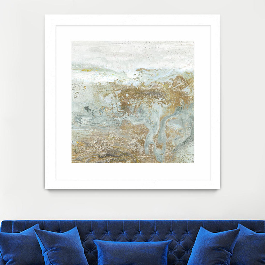 Geode III Teal Version by Wendy Kroeker on GIANT ART - blue abstract