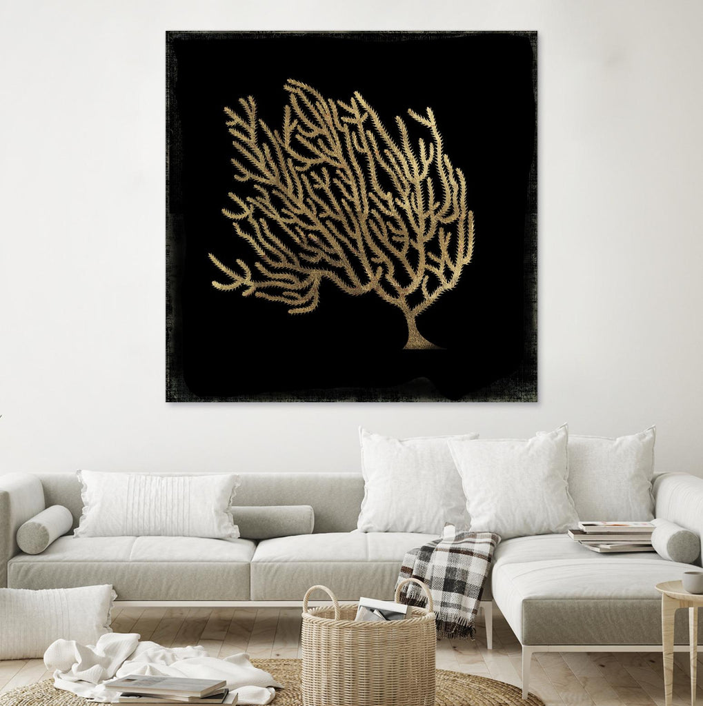 Gold Coral II par Aimee Wilson sur GIANT ART - or nautique