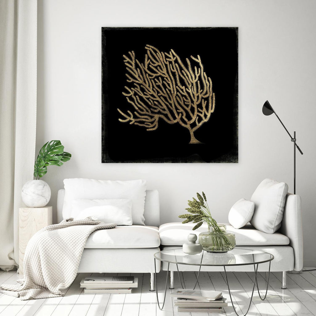 Gold Coral II par Aimee Wilson sur GIANT ART - or nautique