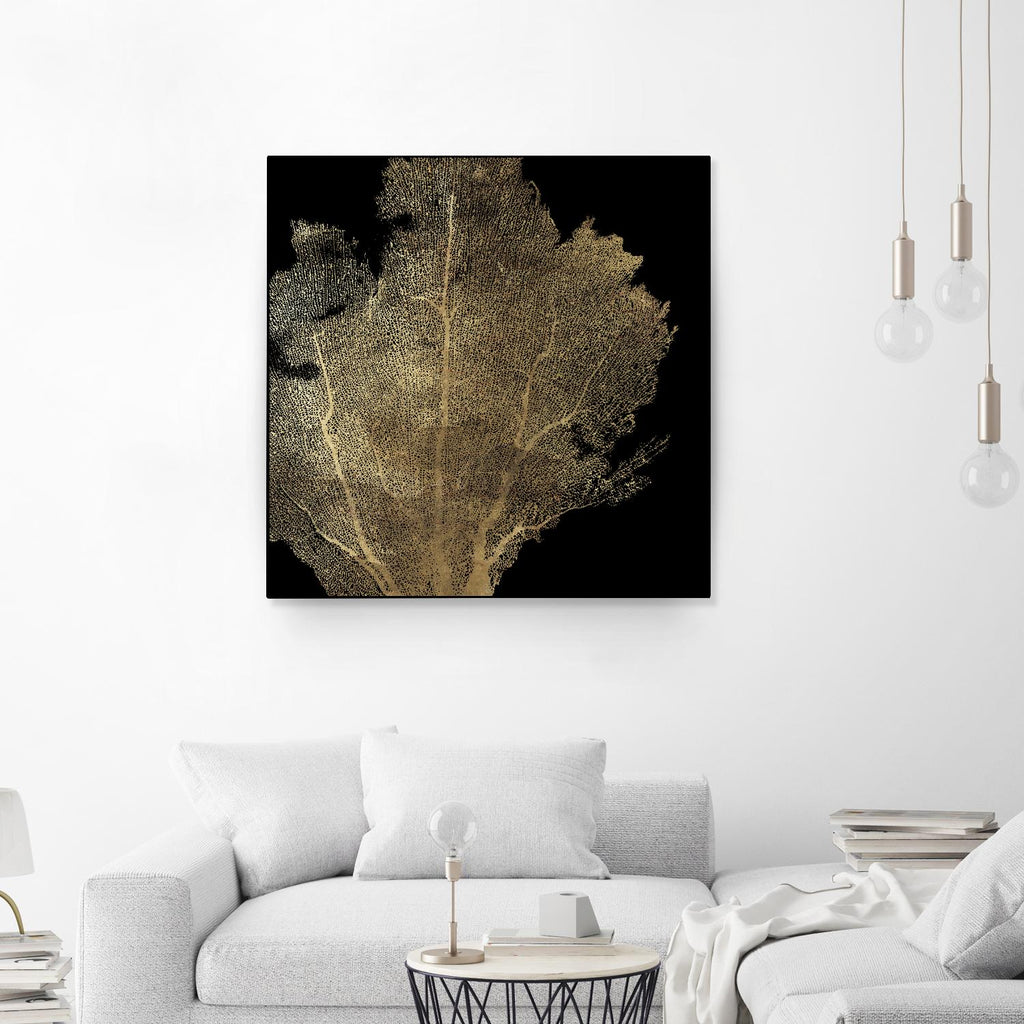 Honey Comb Coral I by Aimee Wilson on GIANT ART - gold nautical