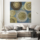 Aboriginal Dot II by Aimee Wilson on GIANT ART - gold abstract