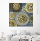 Aboriginal Dot II by Aimee Wilson on GIANT ART - gold abstract