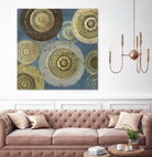 Aboriginal Dot II by Aimee Wilson on GIANT ART - gold abstract