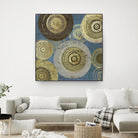 Aboriginal Dot II by Aimee Wilson on GIANT ART - gold abstract