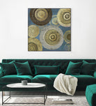Aboriginal Dot II by Aimee Wilson on GIANT ART - gold abstract