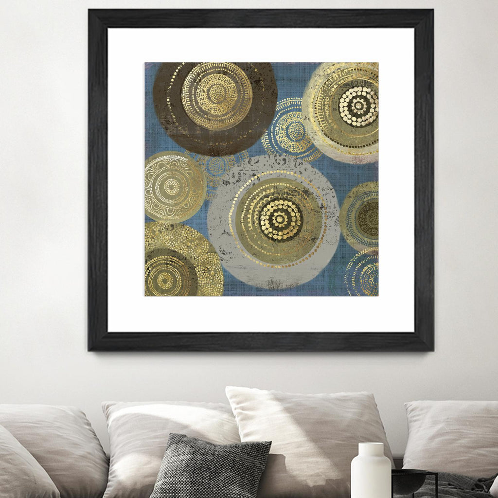 Aboriginal Dot II by Aimee Wilson on GIANT ART - gold abstract