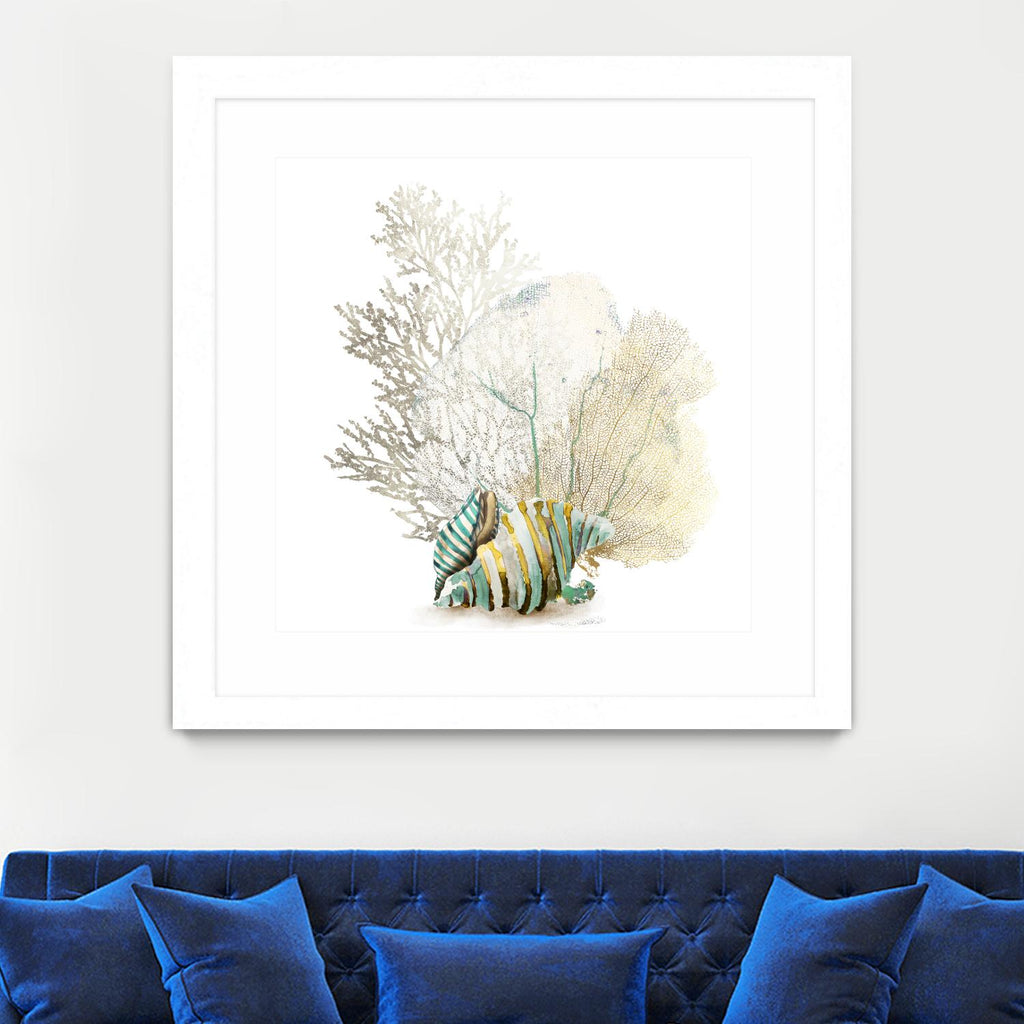Coral II by Aimee Wilson on GIANT ART - turquoise nautical