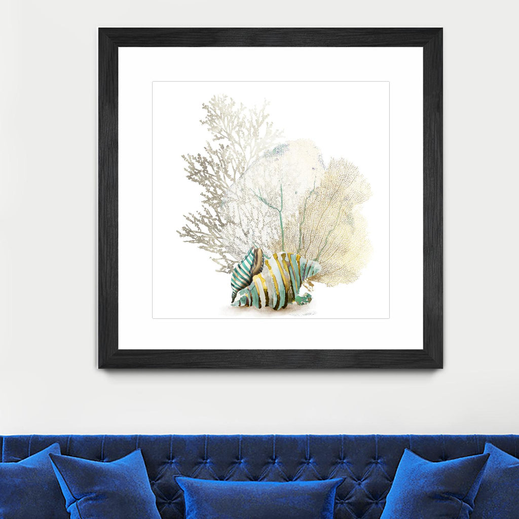 Coral II by Aimee Wilson on GIANT ART - turquoise nautical