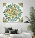 Medalion Inka by Aimee Wilson on GIANT ART - yellow contemporary