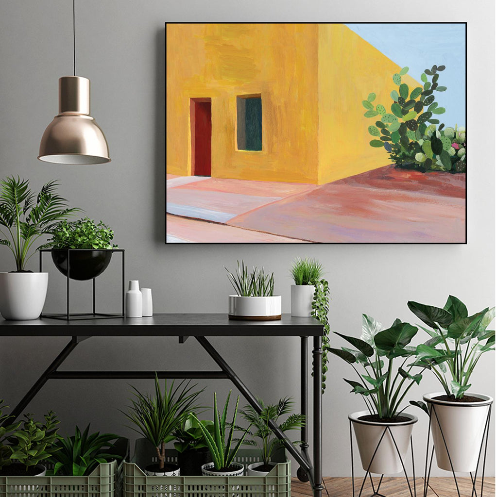 Tuscan Valley by Aimee Wilson on GIANT ART - red architecture cactus