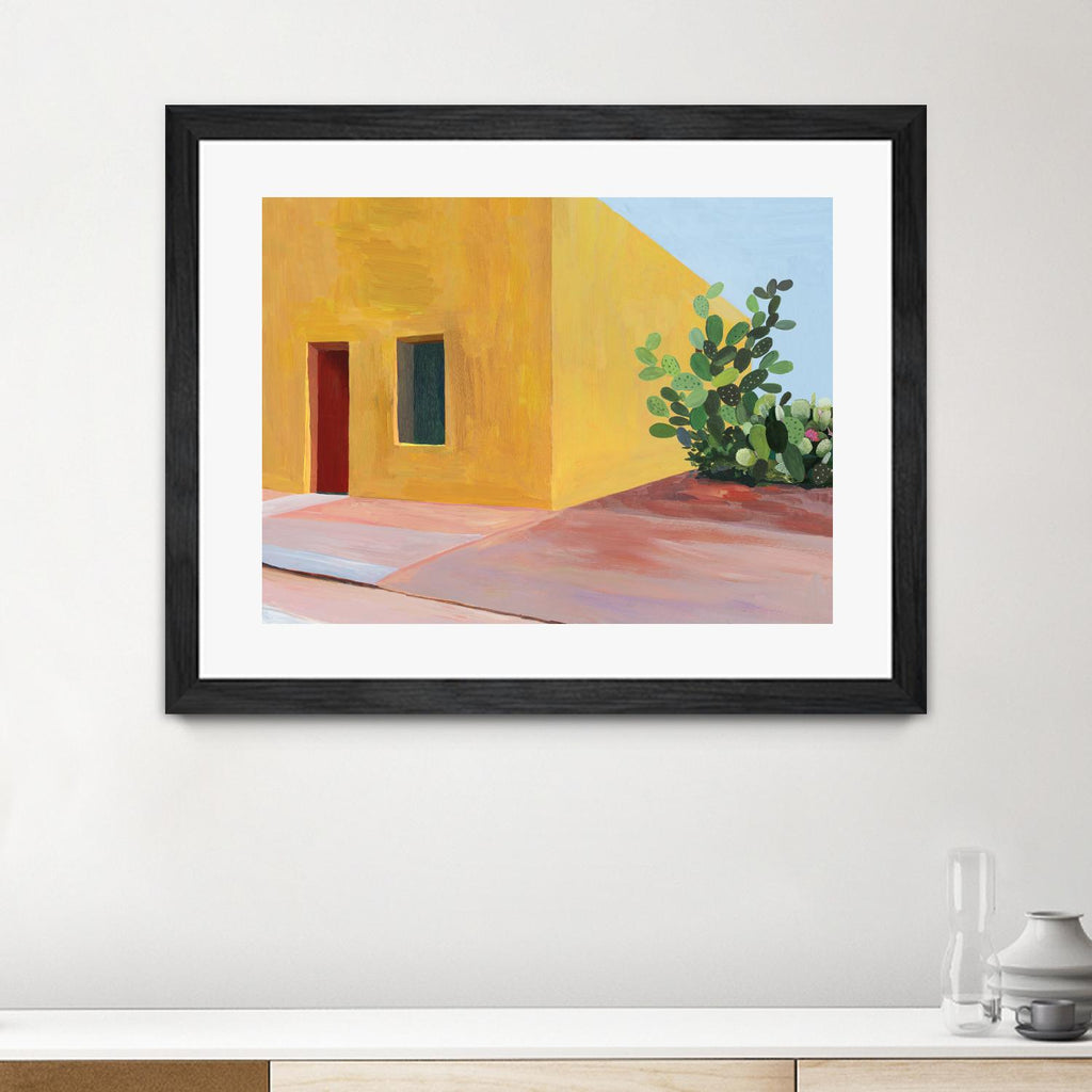 Tuscan Valley by Aimee Wilson on GIANT ART - red architecture cactus