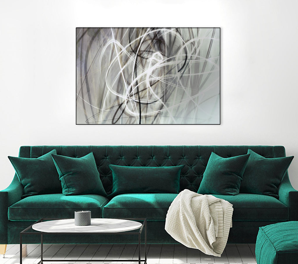 Crosswinds IV by William Cooke on GIANT ART - white abstract