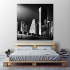 Skyline by Bauer 1X on GIANT ART - black city scene