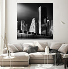 Skyline by Bauer 1X on GIANT ART - black city scene
