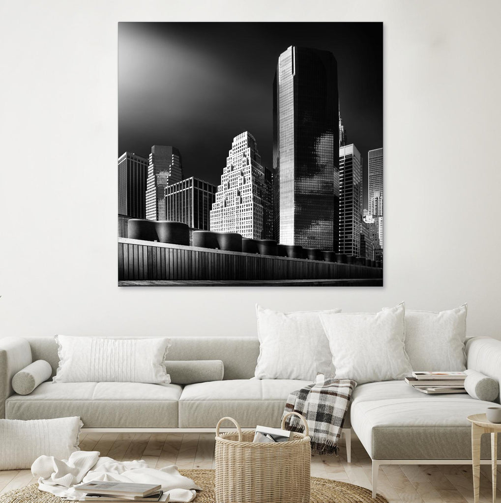 Skyline by Bauer 1X on GIANT ART - black city scene