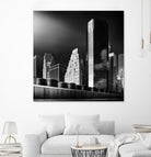Skyline by Bauer 1X on GIANT ART - black city scene