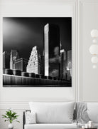 Skyline by Bauer 1X on GIANT ART - black city scene
