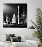 Skyline by Bauer 1X on GIANT ART - black city scene