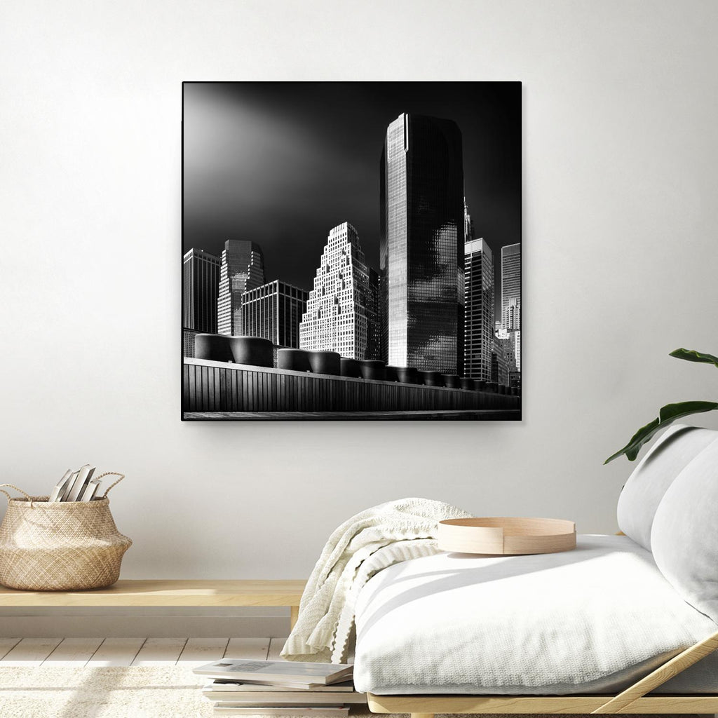 Skyline by Bauer 1X on GIANT ART - black city scene