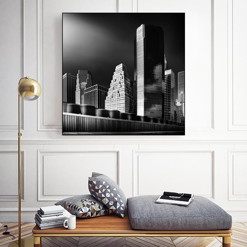Skyline de Bauer 1X sur GIANT ART - scène de ville noire