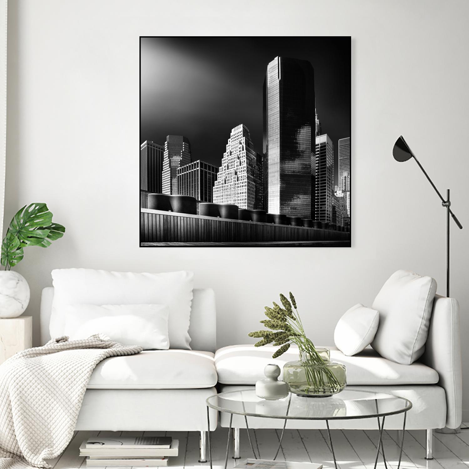 Skyline by Bauer 1X on GIANT ART - black city scene