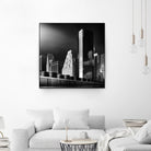 Skyline by Bauer 1X on GIANT ART - black city scene