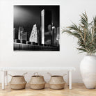 Skyline by Bauer 1X on GIANT ART - black city scene