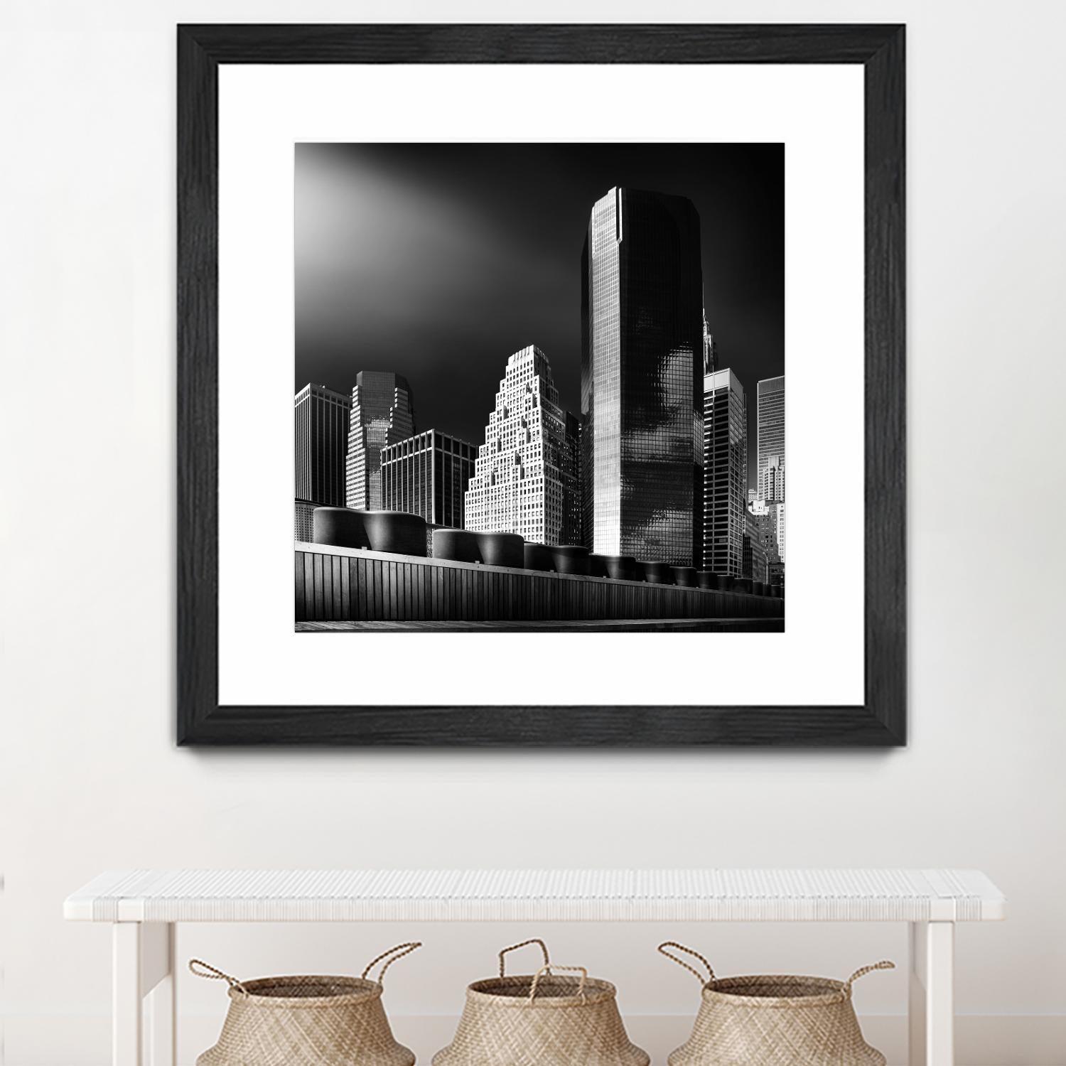 Skyline by Bauer 1X on GIANT ART - black city scene