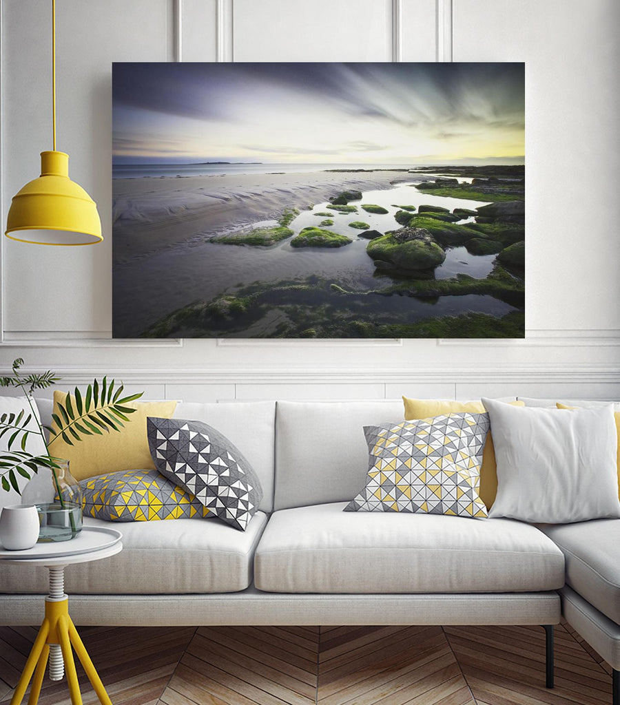 Cooper - Dawn over Seahouses Beach by 1X on GIANT ART - grey photo art