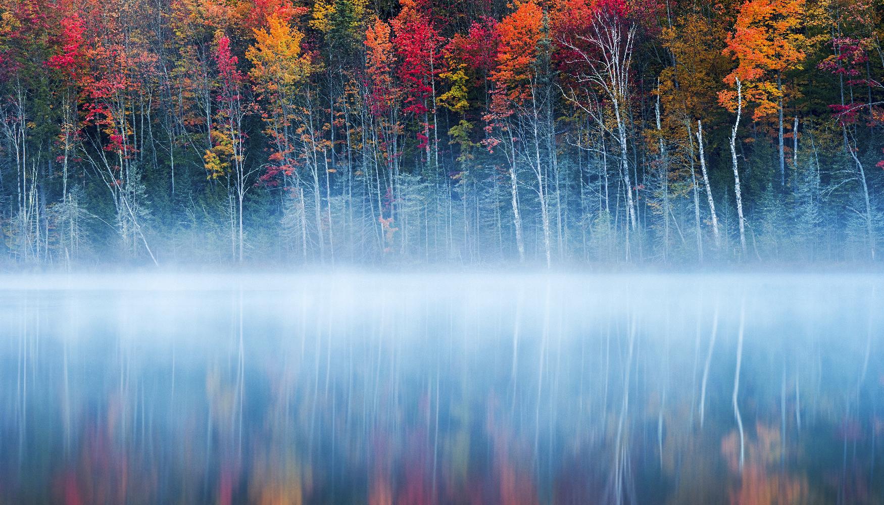 Fan - Morning Reflection par 1X sur GIANT ART - art photo bleu