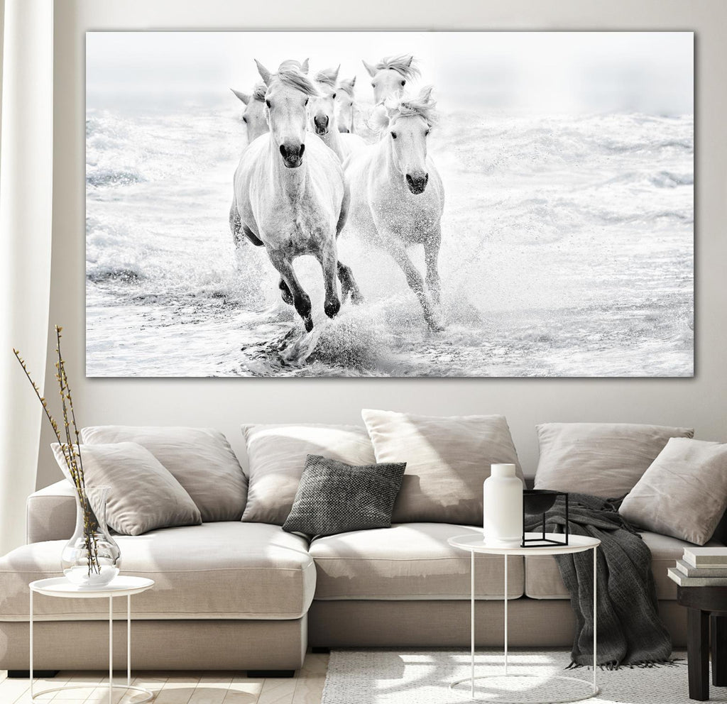 Bressy - Running in the sea by 1X on GIANT ART - white photo art