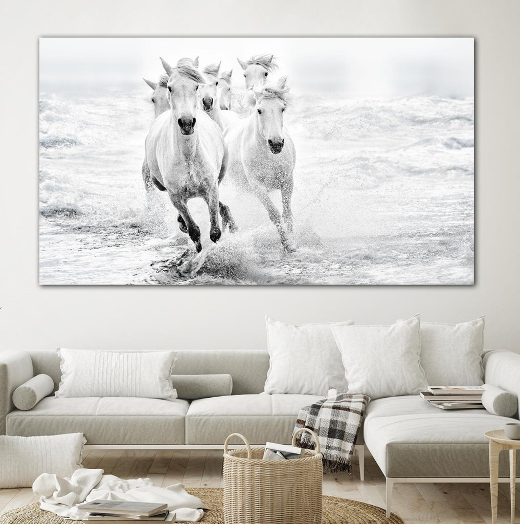 Bressy - Running in the sea by 1X on GIANT ART - white photo art