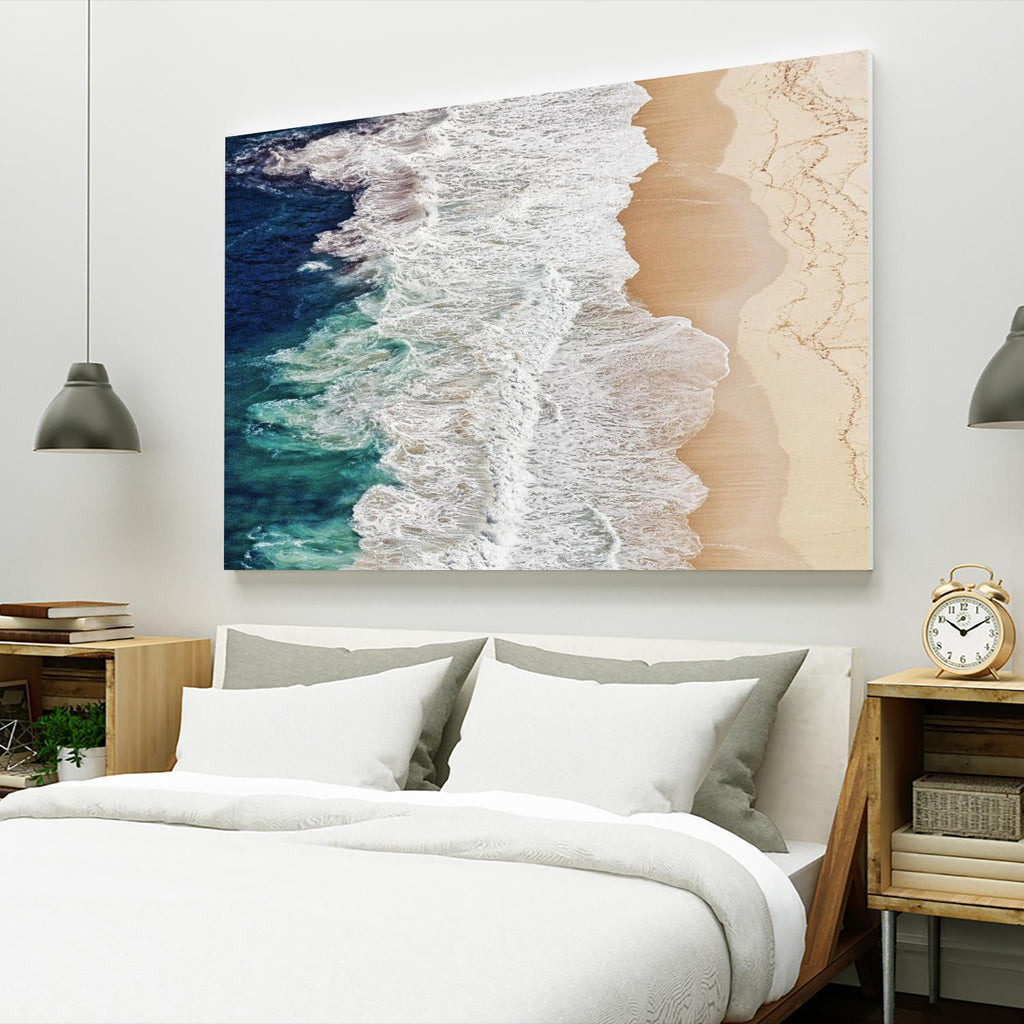 Feldtkeller - Where the Ocean Ends by 1X on GIANT ART - beige landscape drone view