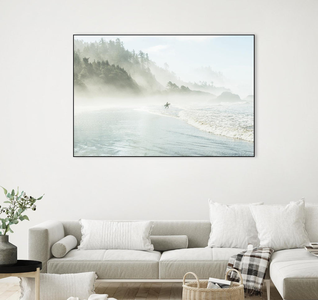Suhrie - Catching the Morning Surf by 1X on GIANT ART - blue landscape