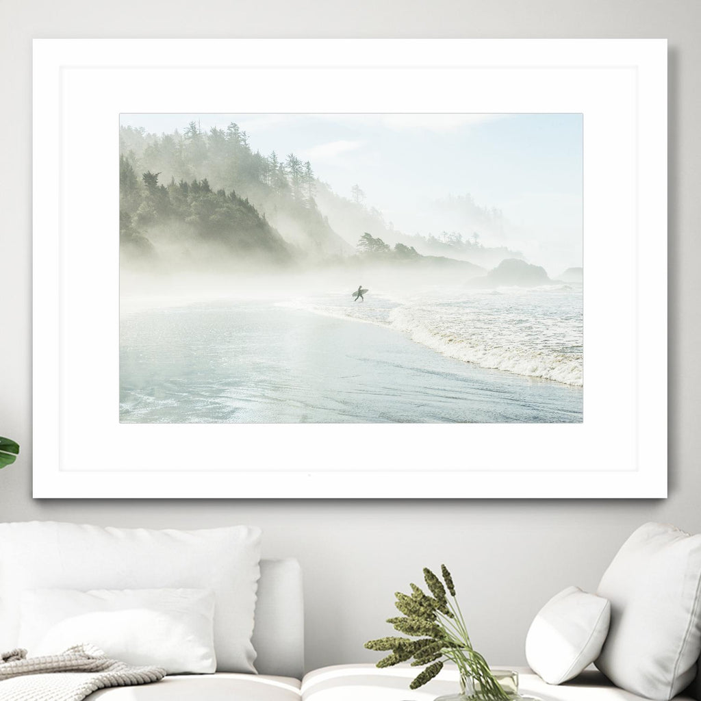 Suhrie - Catching the Morning Surf by 1X on GIANT ART - blue landscape