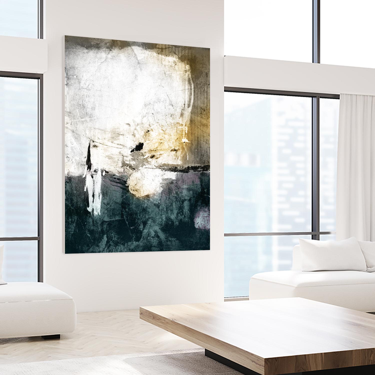 All through the Night by Fiona Hoop on GIANT ART - white abstract