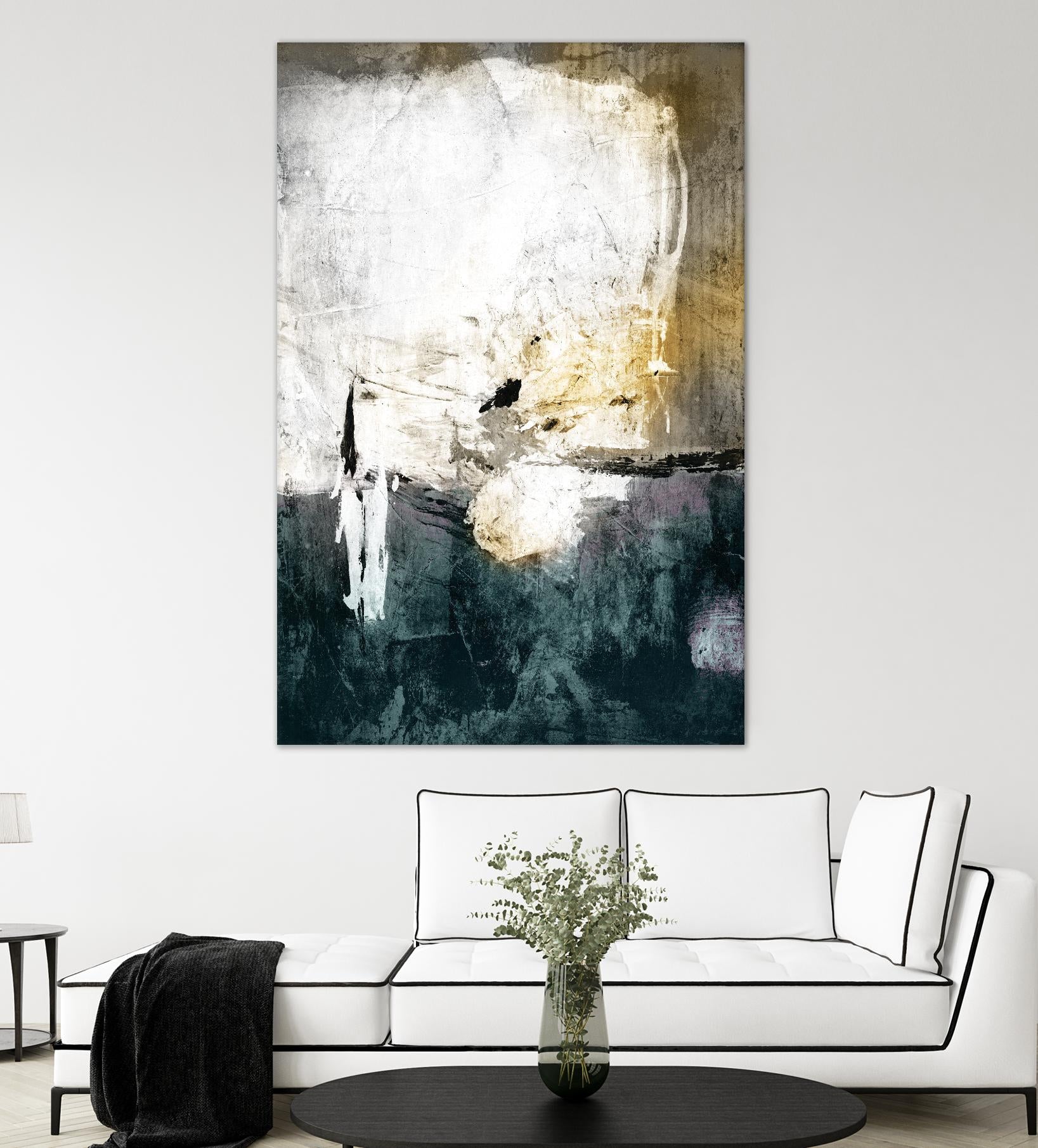 All through the Night by Fiona Hoop on GIANT ART - white abstract