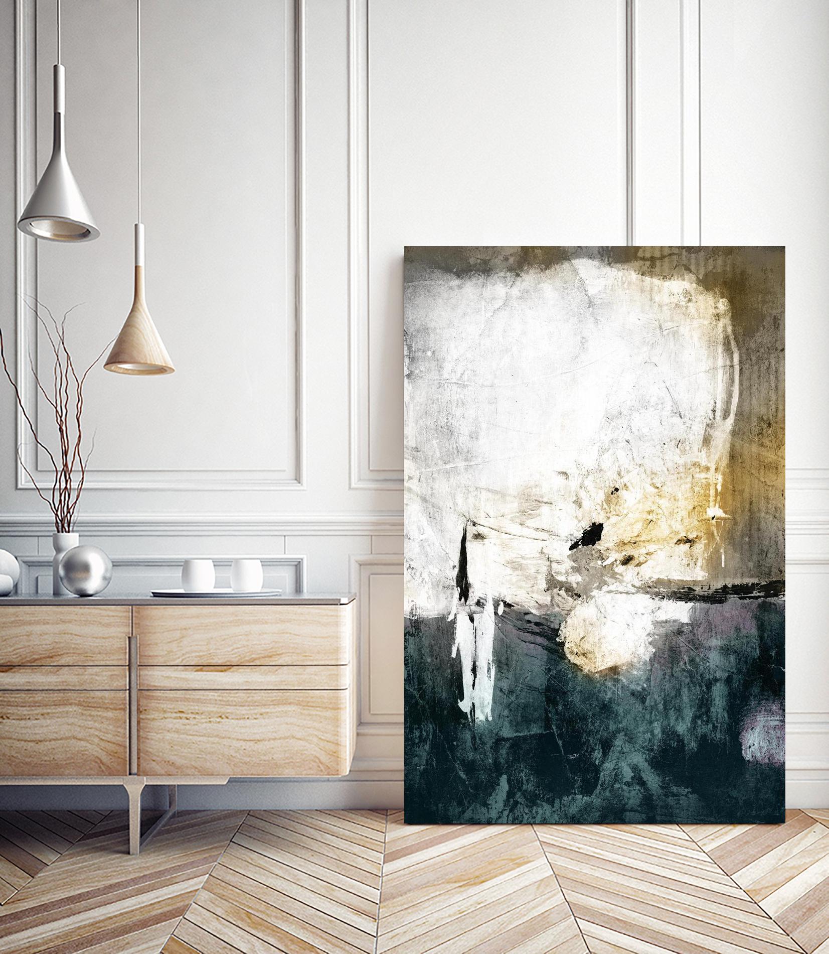 All through the Night by Fiona Hoop on GIANT ART - white abstract