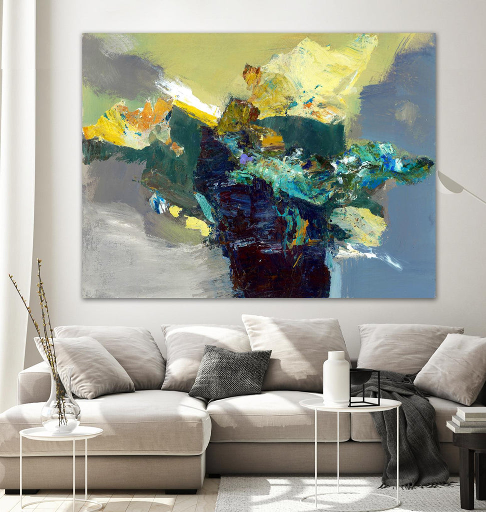 United by Fiona Hoop on GIANT ART - yellow abstract